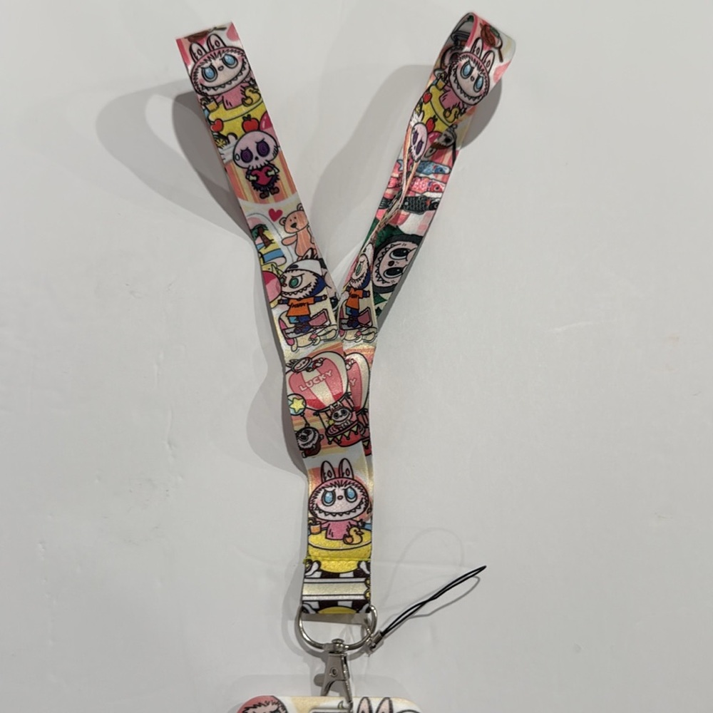 Labubu Monsters Unisex Lanyard with ID Holder - Picture 4 of 5